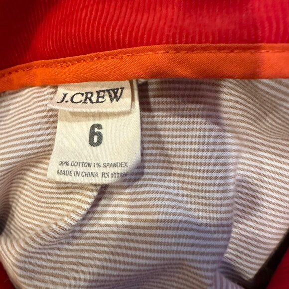 JCrew Women's Red Corduroy Blazer - Size 6 for casual and semi-formal - Picture 8 of 8
